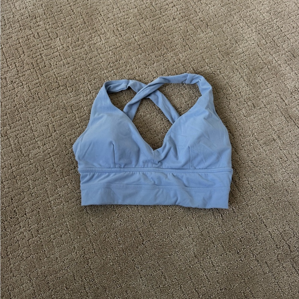 BuffBunny Light Blue Sports Bra